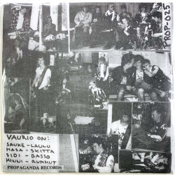 Vaurio single 7” kuvakannella Sortoa ja vainoa EP  kansi EX levy EX vinyylisingle