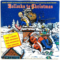 Business, 4 Skins, Nax Splodge, Gonads 1981 SHH 126 Bollockst to Christmas begagnad singelskiva