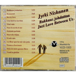 Niskanen Jyrki CD Rakkaus johdattaa  kansi EX levy EX Käytetty CD