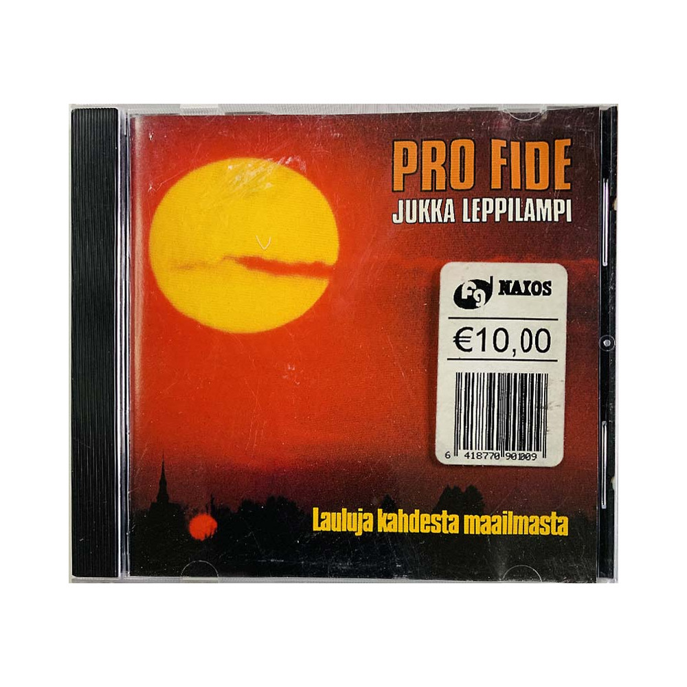 Pro Fide Jukka Leppilampi CD Lauluja kahdesta maailmasta  kansi VG+ levy VG- Käytetty CD