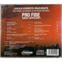 Pro Fide Jukka Leppilampi CD Lauluja kahdesta maailmasta  kansi VG+ levy VG- Käytetty CD