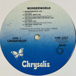 Uriah Heep LP Wonderworld  kansi VG levy VG+ Käytetty LP
