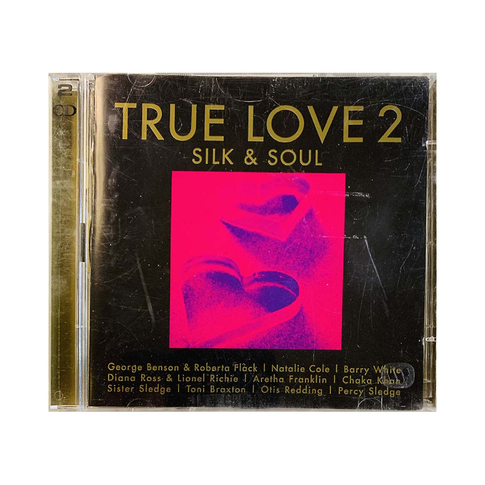 Pointer Sisters, Diana Ross ym. CD True Love 2 - Silk & Soul 2CD  kansi EX levy EX- Käytetty CD