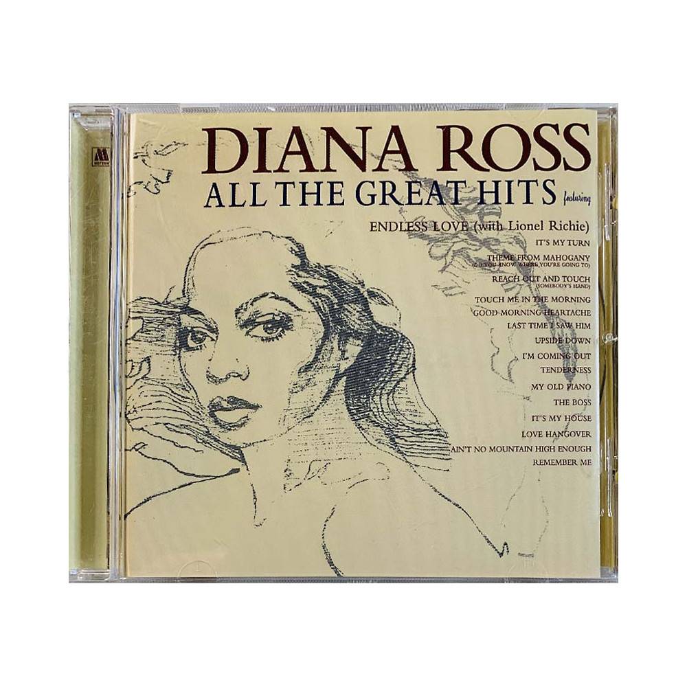 Ross Diana CD All the great hits  kansi EX levy EX Käytetty CD