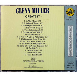 Miller Glenn CD Greatest  kansi EX levy EX Käytetty CD