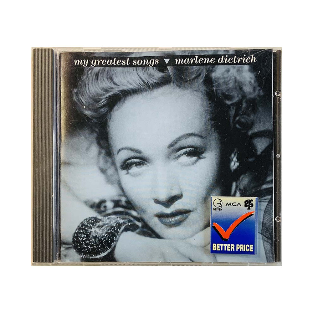 Dietrich Marlene CD My Greatest Songs  kansi EX levy EX Käytetty CD