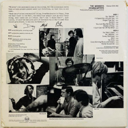 Monkees LP Headquarters  kansi G levy VG+ Käytetty LP