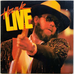 Hank Williams Jr. 1987 9 25538-1 Hank "Live" Begagnat LP