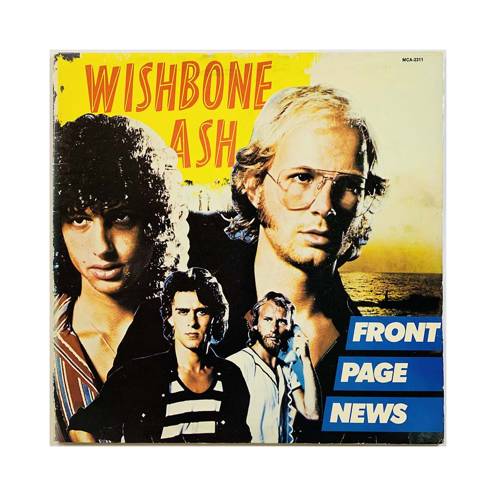 Wishbone Ash LP Front page news  kansi EX levy G+ Käytetty LP
