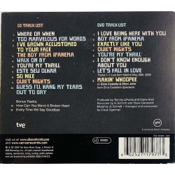 Krall Diana CD Quiet Nights CD + DVD  kansi EX levy EX Käytetty CD
