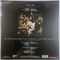 Who 1971 35858531 Who's Next | The Who live at the Civic Auditorium 4LP LP