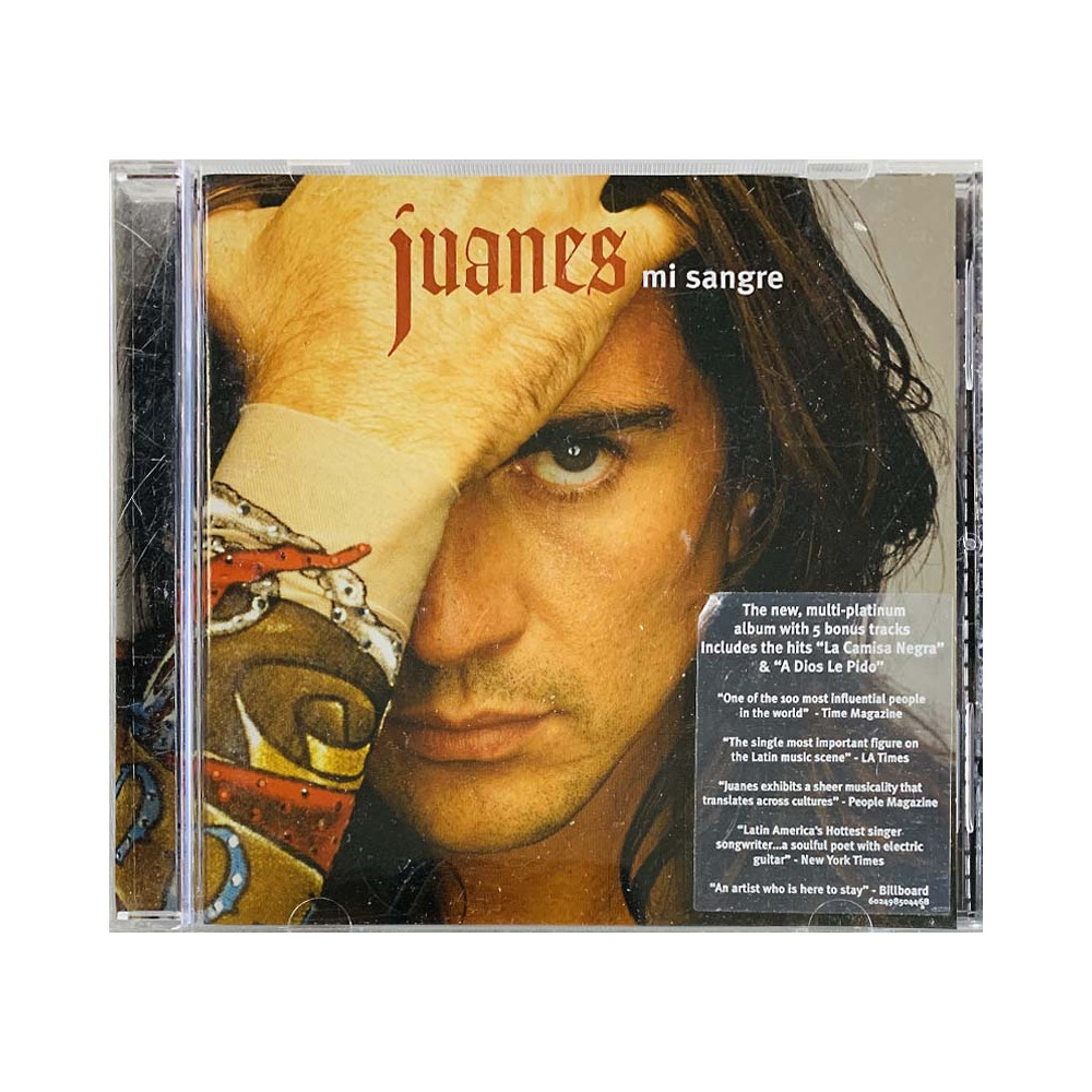 Juanes CD Mi sangre  kansi EX levy VG+ Käytetty CD