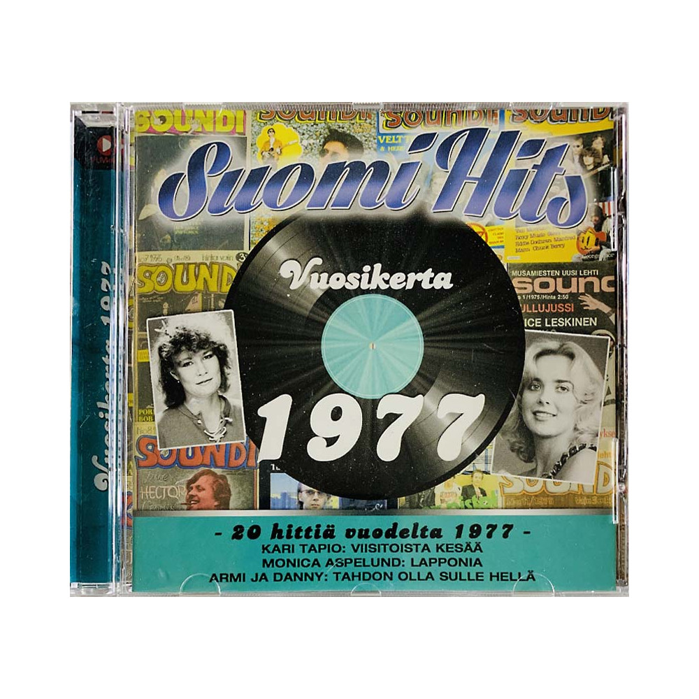 Urpo, Päivi, Kari Tapio ym. CD Suomi Hits Vuosikerta 1977  kansi EX levy EX Käytetty CD