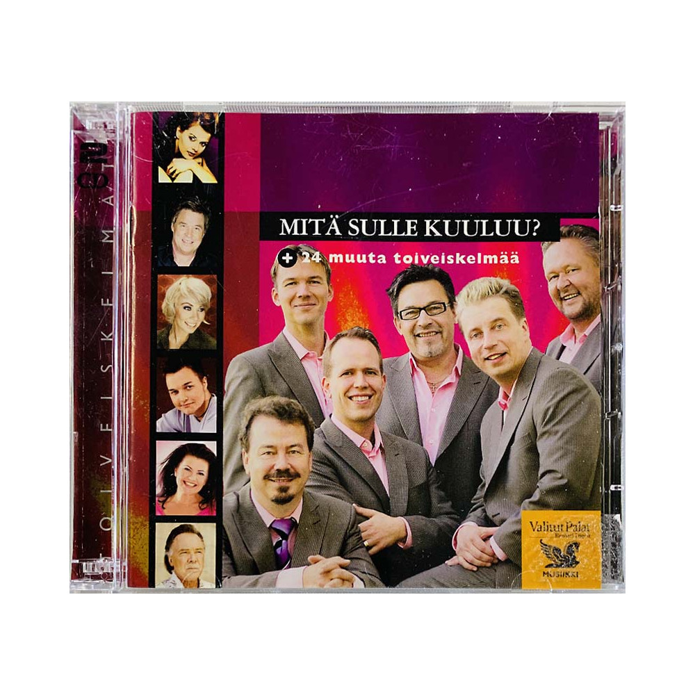 Finlanders, Varjokuva, Johanna Pakonen ym. CD Mitä sulle kuuluu + 24 muuta toiveiskelmää 2CD  kansi EX levy EX Käytetty CD
