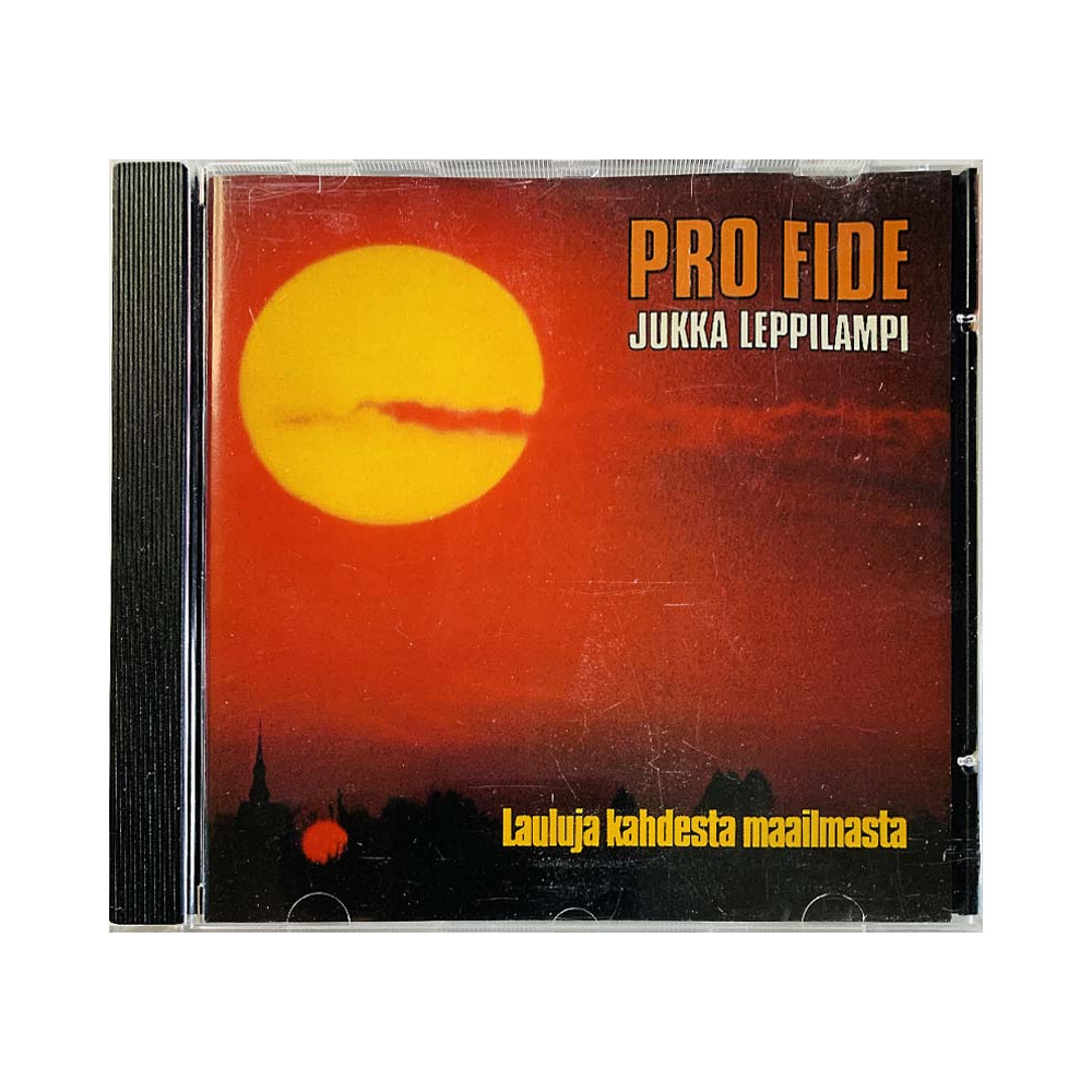 Pro Fide Jukka Leppilampi CD Lauluja kahdesta maailmasta  kansi VG+ levy EX Käytetty CD