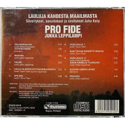 Pro Fide Jukka Leppilampi CD Lauluja kahdesta maailmasta  kansi VG+ levy EX Käytetty CD