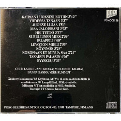 Yö CD Toinen puoliaika  kansi EX levy EX Käytetty CD