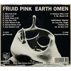 Frijid Pink 1972 REP 4465-WY Earth Omen CD Begagnat