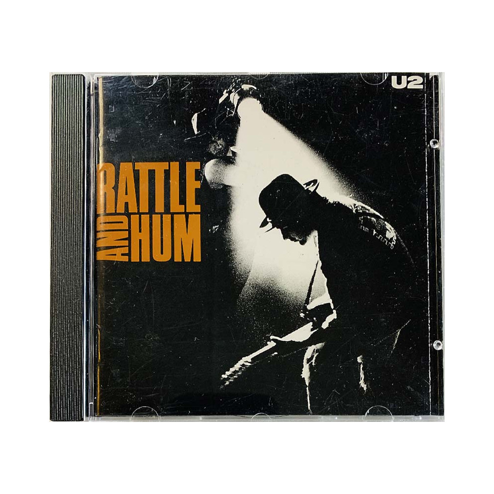 U2 CD Rattle and hum  kansi EX levy EX Käytetty CD