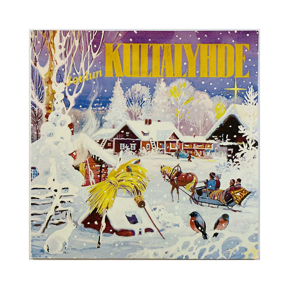 Kultalyhde-kvartetti ym. LP Joulun kultalyhde  kansi EX- levy EX Käytetty LP