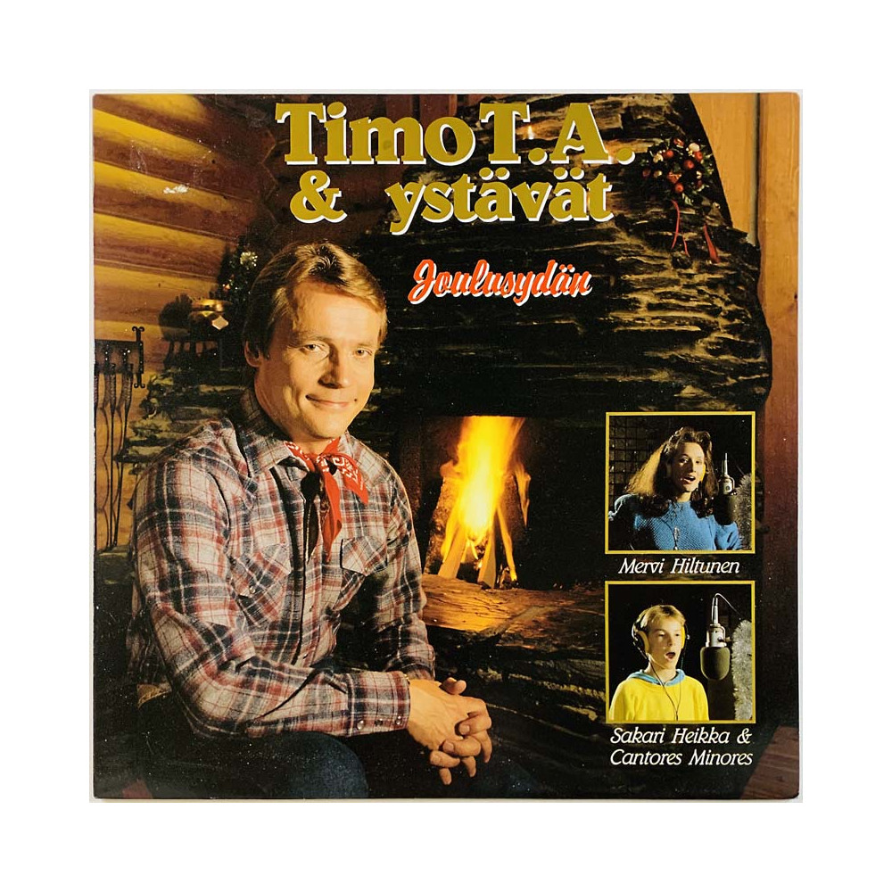 Timo T.A. Mikkonen & ystävät LP Joulusydän  kansi VG+ levy EX Käytetty LP