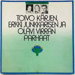Toivo Kärjen, Junkkarisen ja Virran LP Parhaat 3LP  kansi VG levy VG+ Käytetty LP