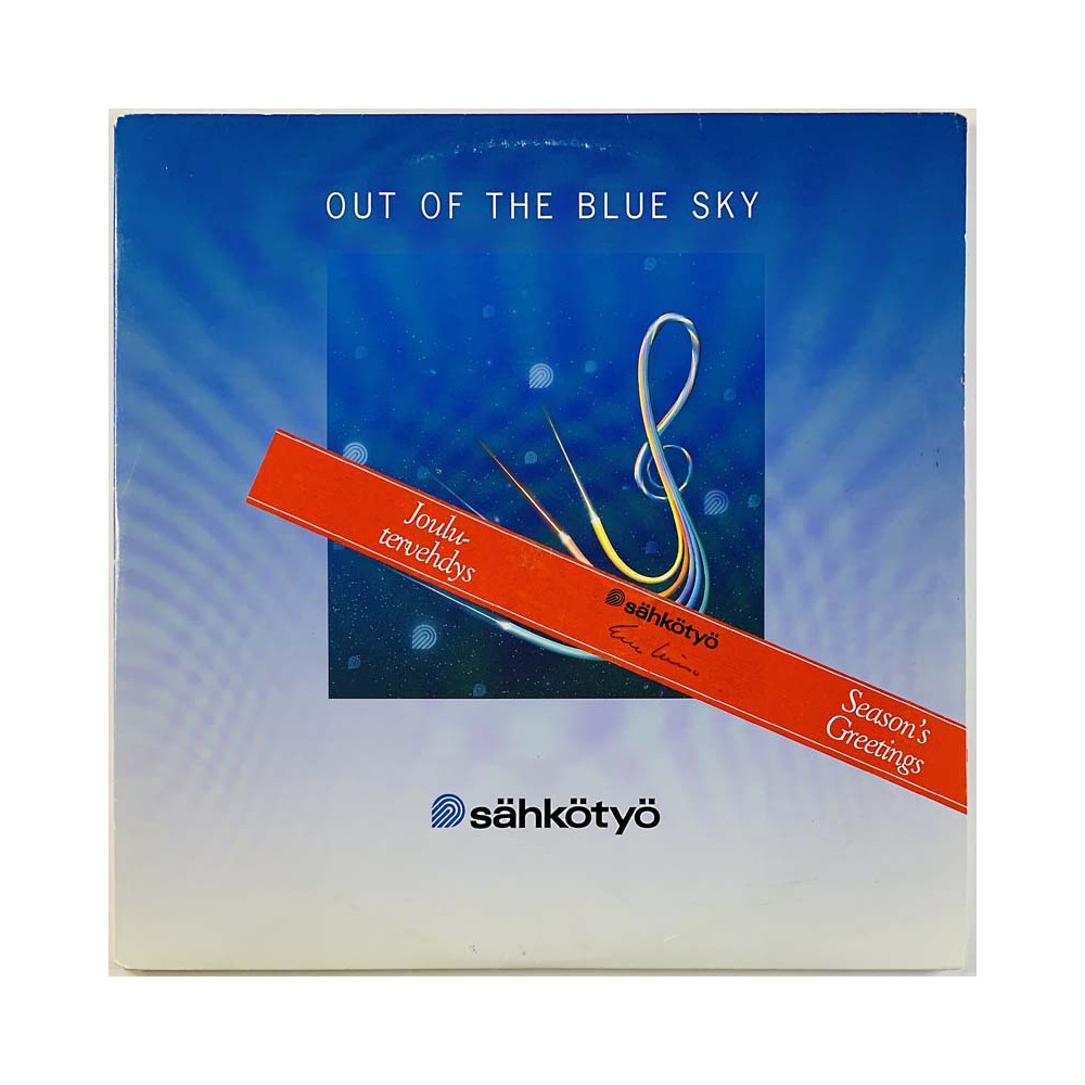 Sähkötyö joulutervehdys LP Out of the blue 2LP  kansi VG+ levy EX Käytetty LP