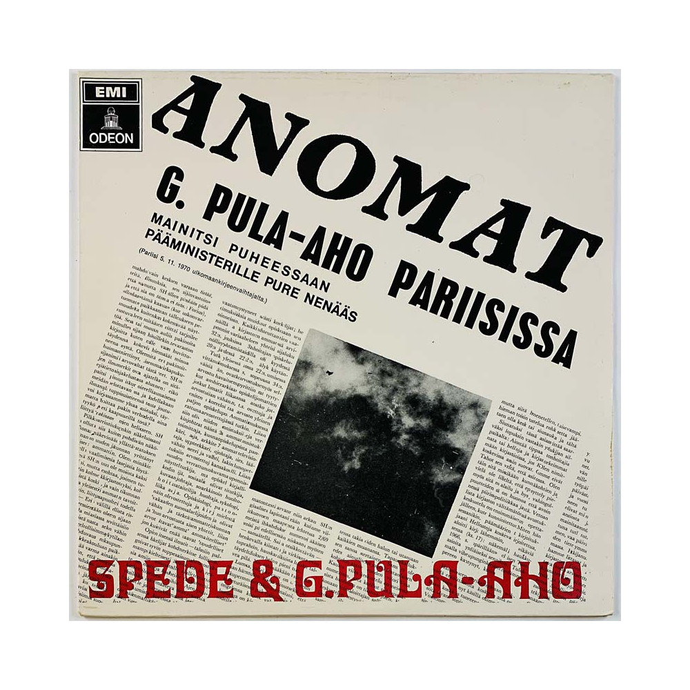 Spede & G. Pula-Aho 1969 5E 048-34224M G. Pula-Aho Pariisissa Begagnat LP