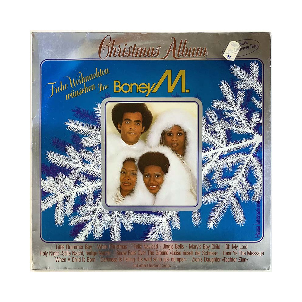 Boney M LP Christmas Album  kansi EX- levy EX Käytetty LP