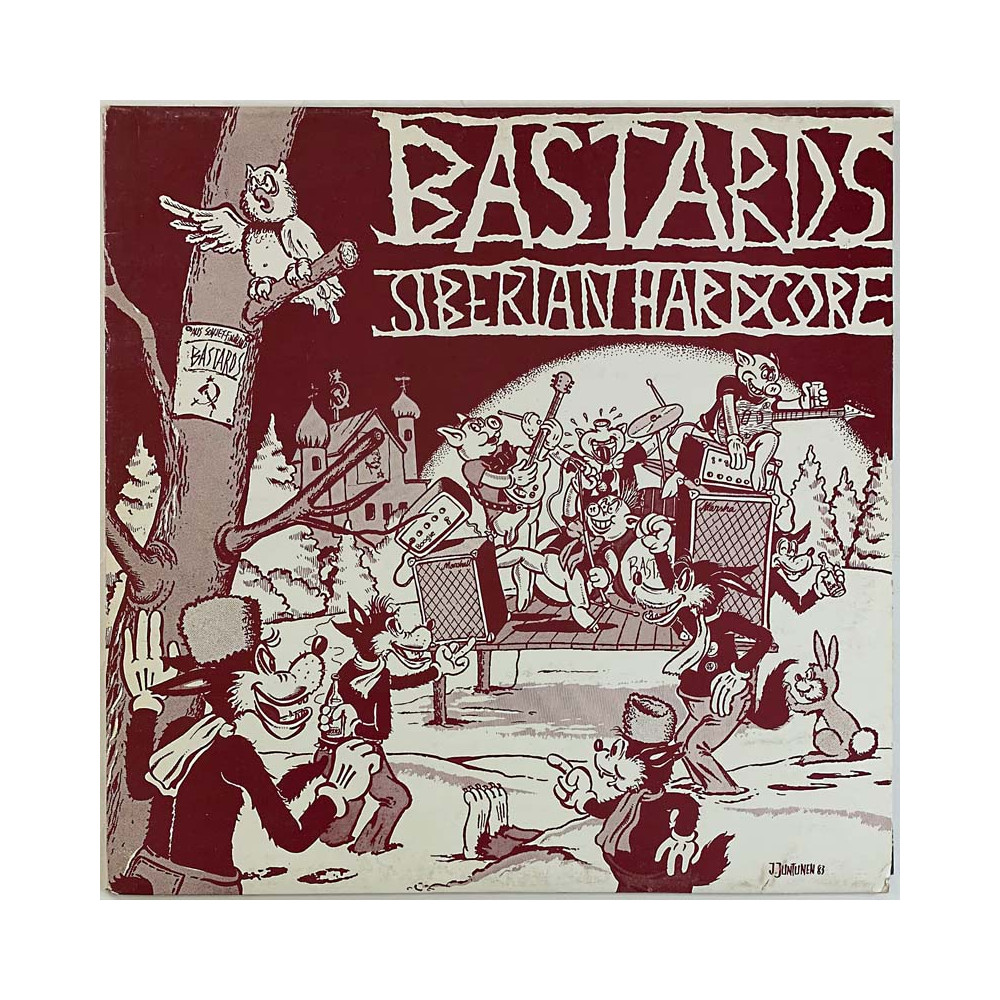 Bastards LP Siberian hardcore  kansi EX- levy EX- Käytetty LP