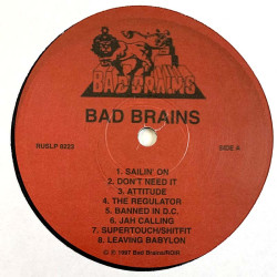 Bad Brains LP Bad Brains   kansi EX levy EX Käytetty LP