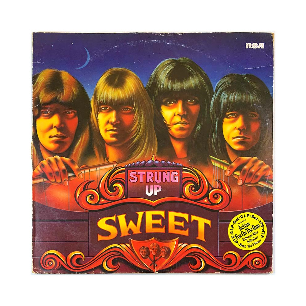 Sweet LP Strung Up 2LP  kansi VG levy VG+ Käytetty LP