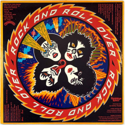 Kiss LP Rock and roll over  kansi VG levy EX- Käytetty LP