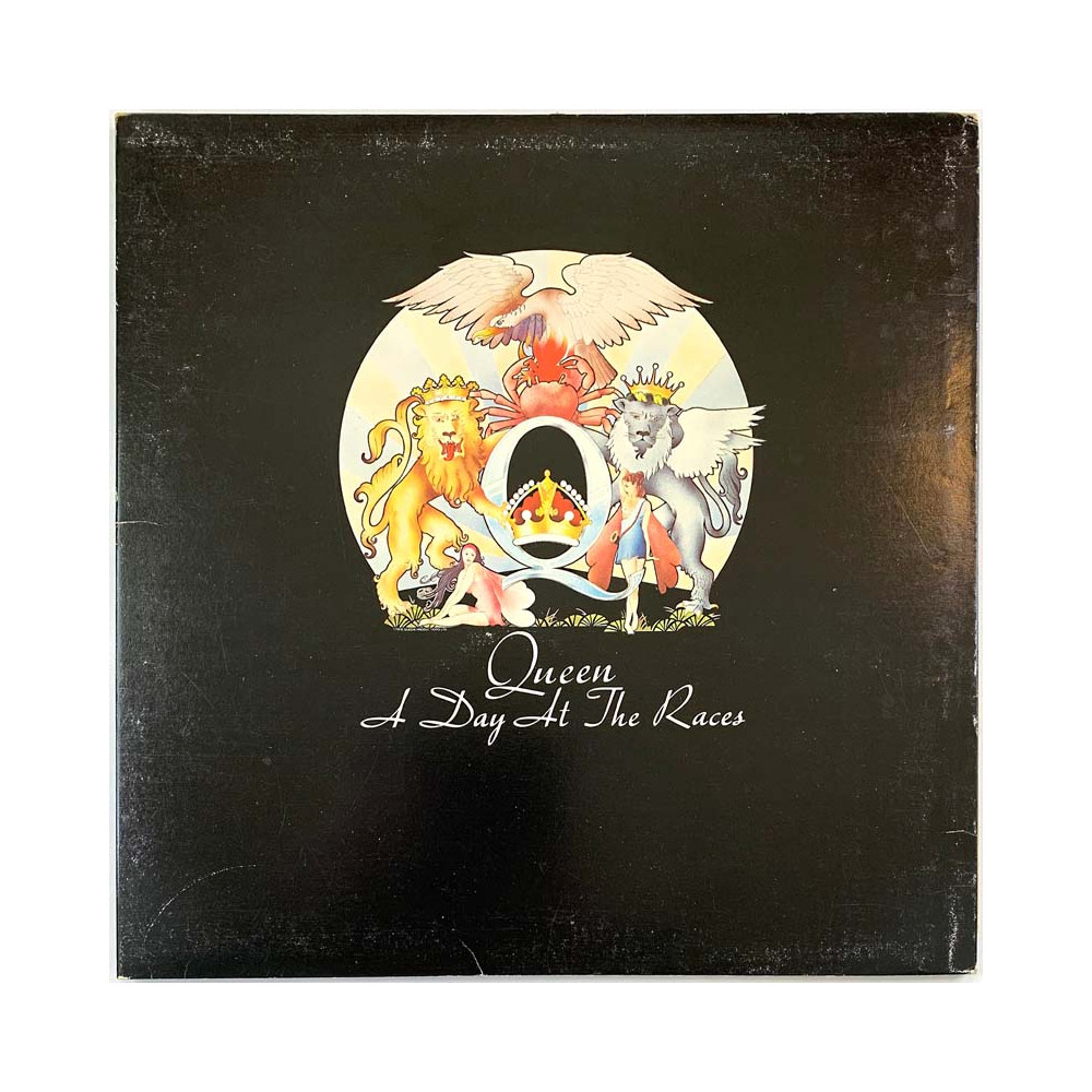 Queen LP A day at the races  kansi VG levy EX- Käytetty LP