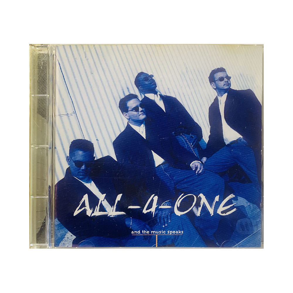 All-4-One CD And The Music Speaks  kansi EX levy EX Käytetty CD