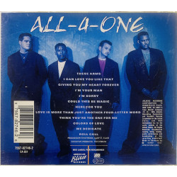 All-4-One CD And The Music Speaks  kansi EX levy EX Käytetty CD