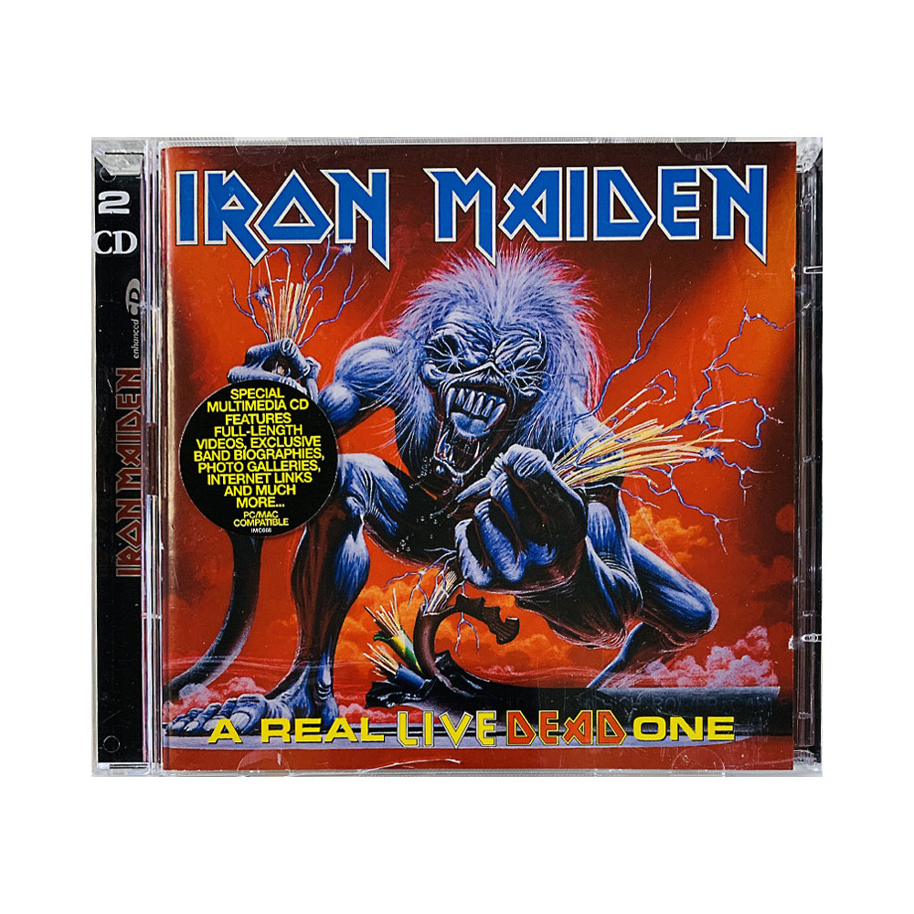 Iron Maiden CD A real live dead one 2CD  kansi EX levy EX Käytetty CD