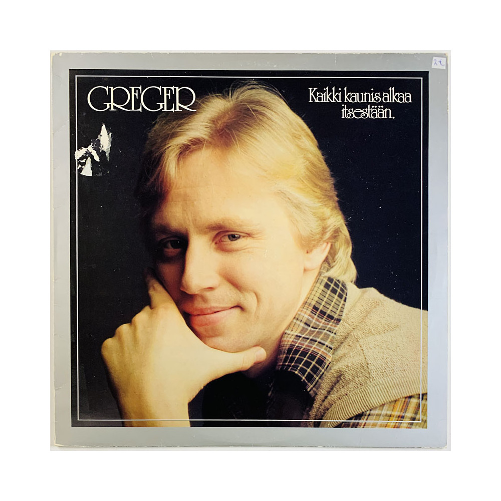 Greger LP Kaikki kaunis alkaa itsestään.  kansi VG- levy EX- Käytetty LP