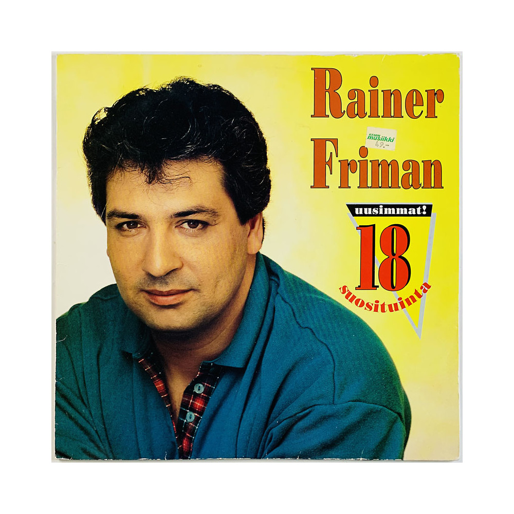 Friman Rainer LP 18 suosituinta  kansi EX- levy EX Käytetty LP