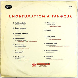 Mario Weberin yhtye, Paul Granfelt ym. 1962 PSOP 2 Tangoja 2. Begagnat LP