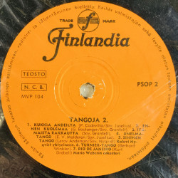 Mario Weberin yhtye, Paul Granfelt ym. 1962 PSOP 2 Tangoja 2. Begagnat LP