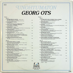 Ots Georg LP Unohtumaton 2LP  kansi EX levy EX Käytetty LP