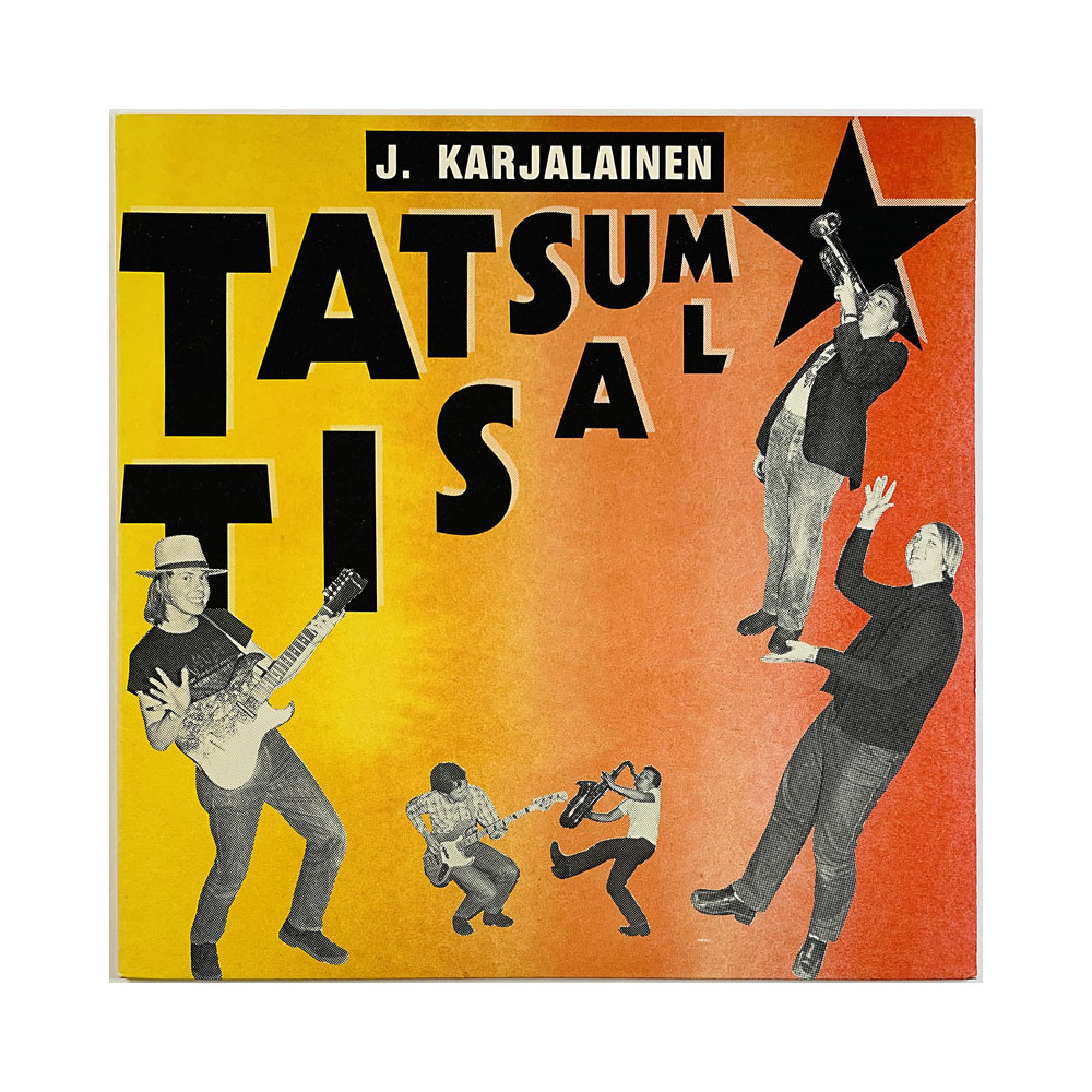 J. Karjalainen LP Tatsum Tisal  kansi VG+ levy EX Käytetty LP
