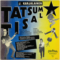 J. Karjalainen LP Tatsum Tisal  kansi VG+ levy EX Käytetty LP