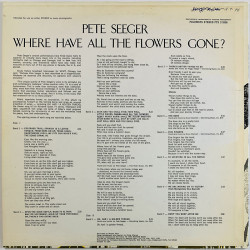 Seeger Pete LP Where have aal the flowes gone?  kansi VG+ levy EX Käytetty LP