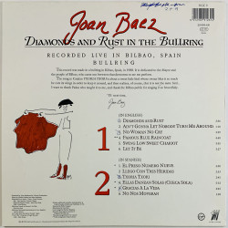 Baez Joan 1989 VGC9 Diamonds and Rust in the Bullring Begagnat LP