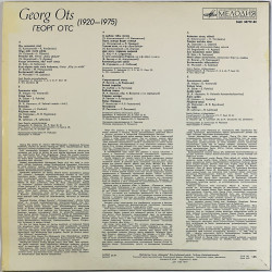 Ots Georg LP Suosittuja lauluja suomen kielellä  kansi VG+ levy EX Käytetty LP