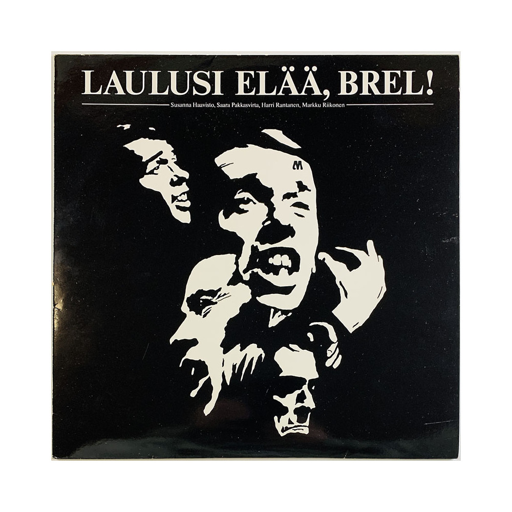 Susanna Haavisto, Saara Pakkasvirta LP Laulusi Elää, Brel!  kansi VG+ levy EX- Käytetty LP