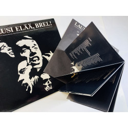 Susanna Haavisto, Saara Pakkasvirta LP Laulusi Elää, Brel!  kansi VG+ levy EX- Käytetty LP