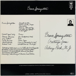 Springsteen Bruce LP Greetings from Asbury Park N.J.  kansi EX levy EX Käytetty LP